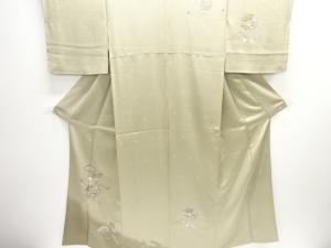 糸巻きに櫛・簪模様一ツ紋訪問着